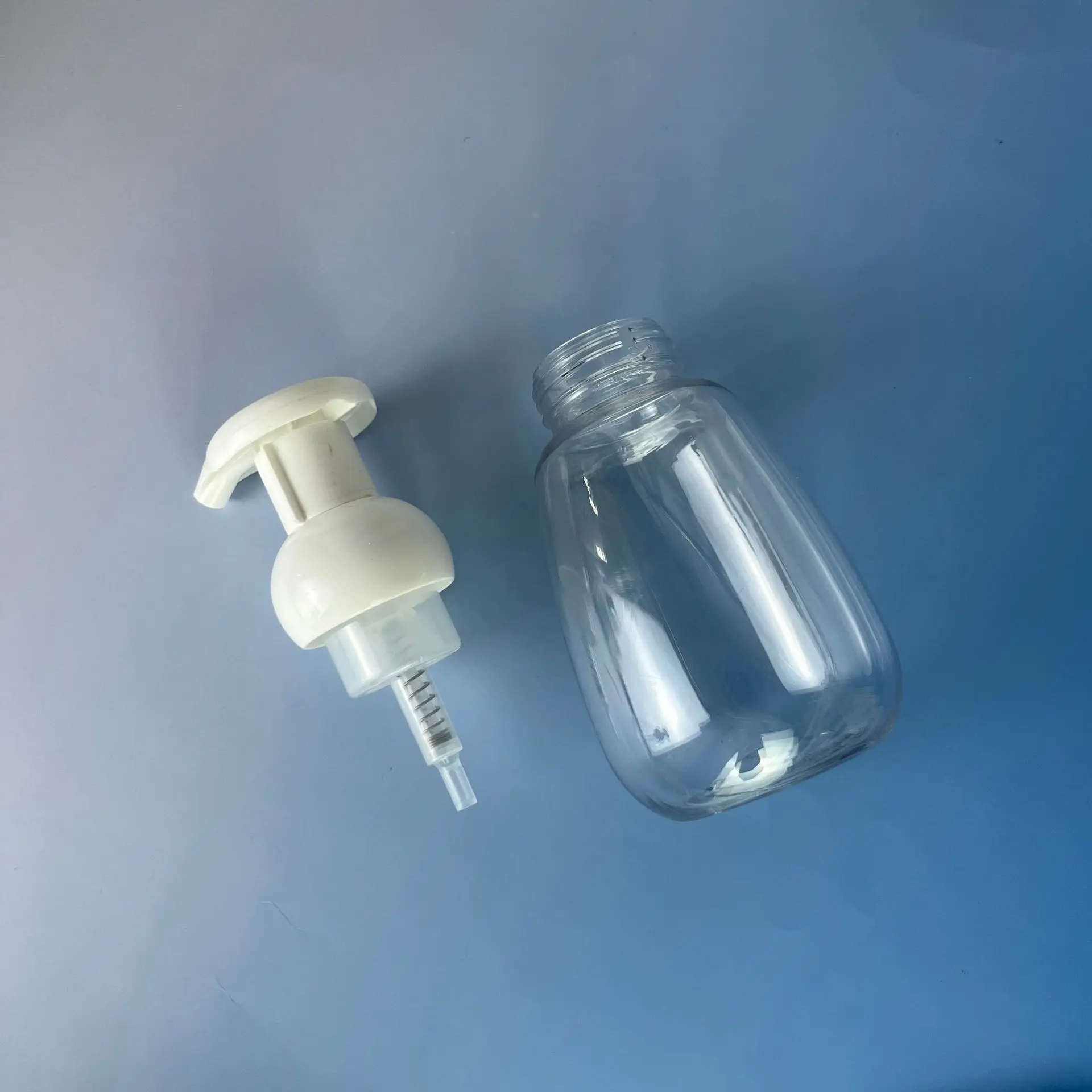40/400  PET facial cleanser mousse foam pump  bottle 10oz PET foam pump bottle with foam dispenser pump 300 ml soap bottle