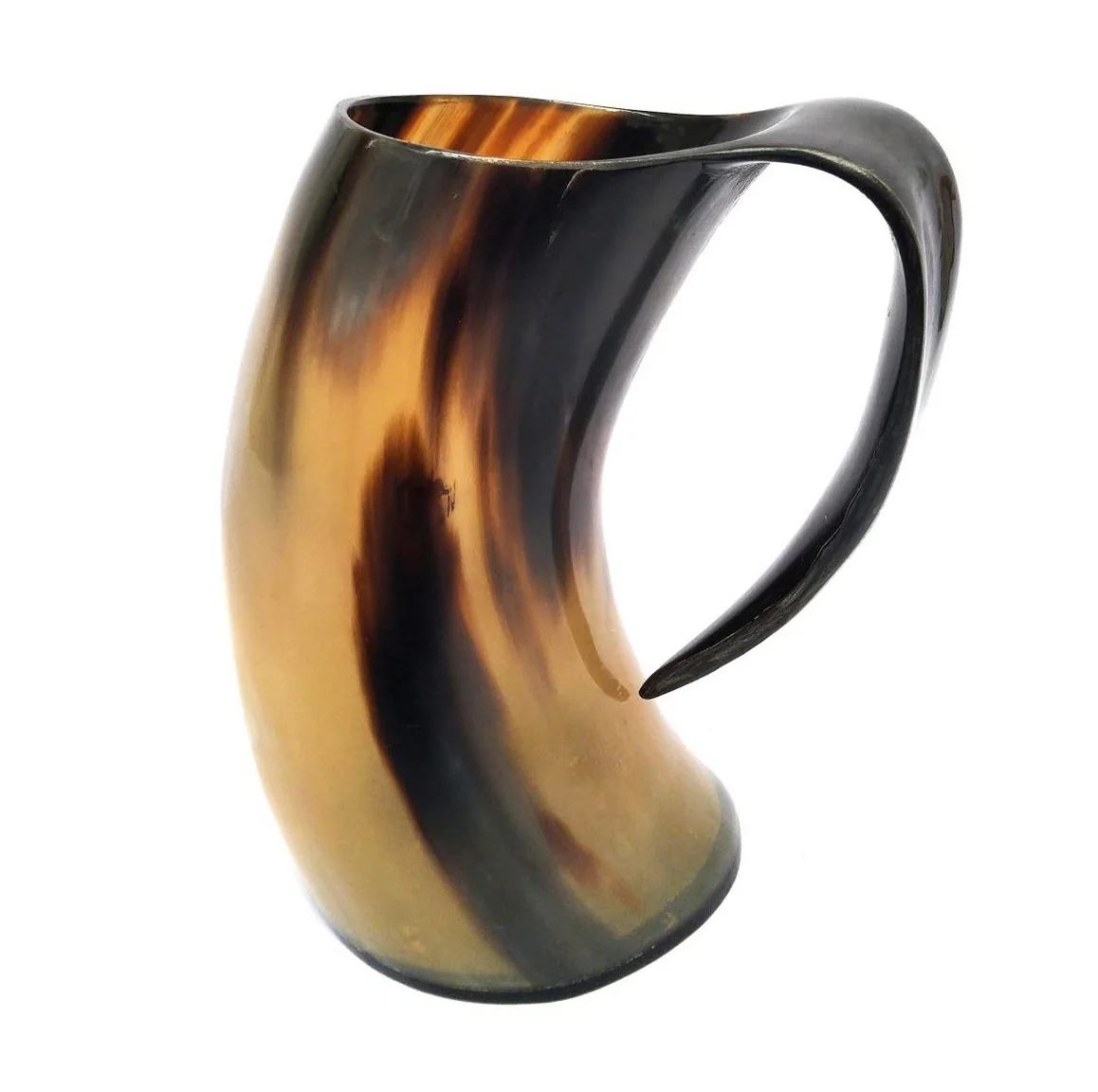 High Quality Natural Buffalo Horn Mug Best Selling Handmade Viking Carved Drinking Tankard Beer Horn Mug