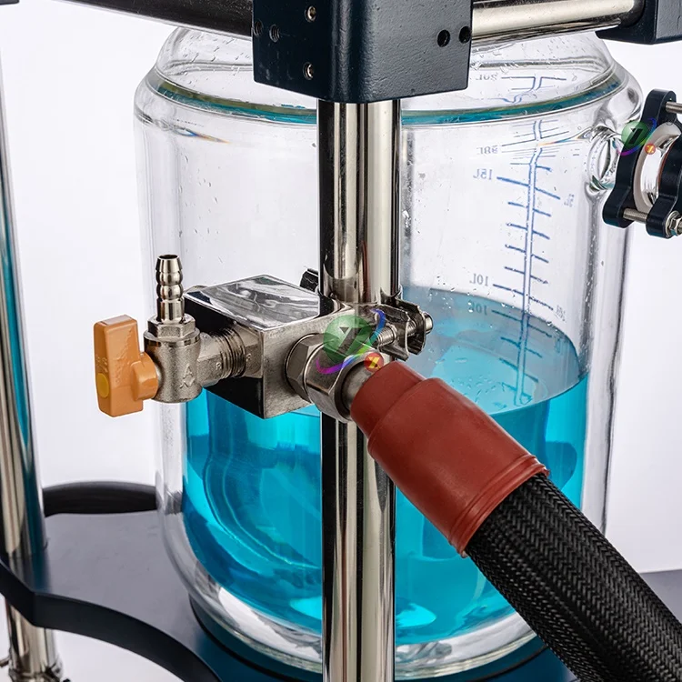 EXHEB-50L взрывозащищенного типа 50L покрытый кожухом стеклянный реактор покрытый кожухом