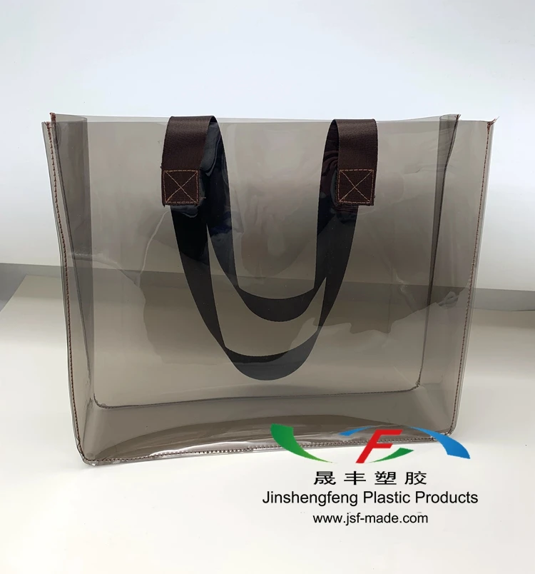 Promotional Translucent Plastic Handheld Bag Shopping Bag Tote Bag