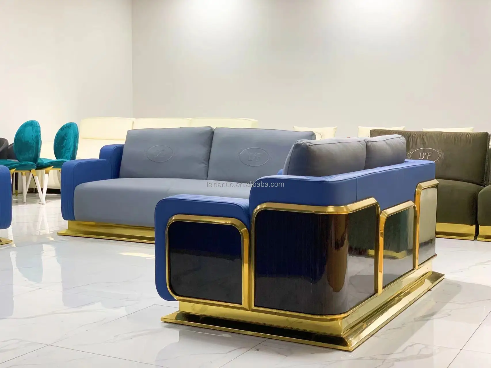 Italian light luxury sofa set contemporary from foshan high end genuine leather italian sofa solid wood sofa