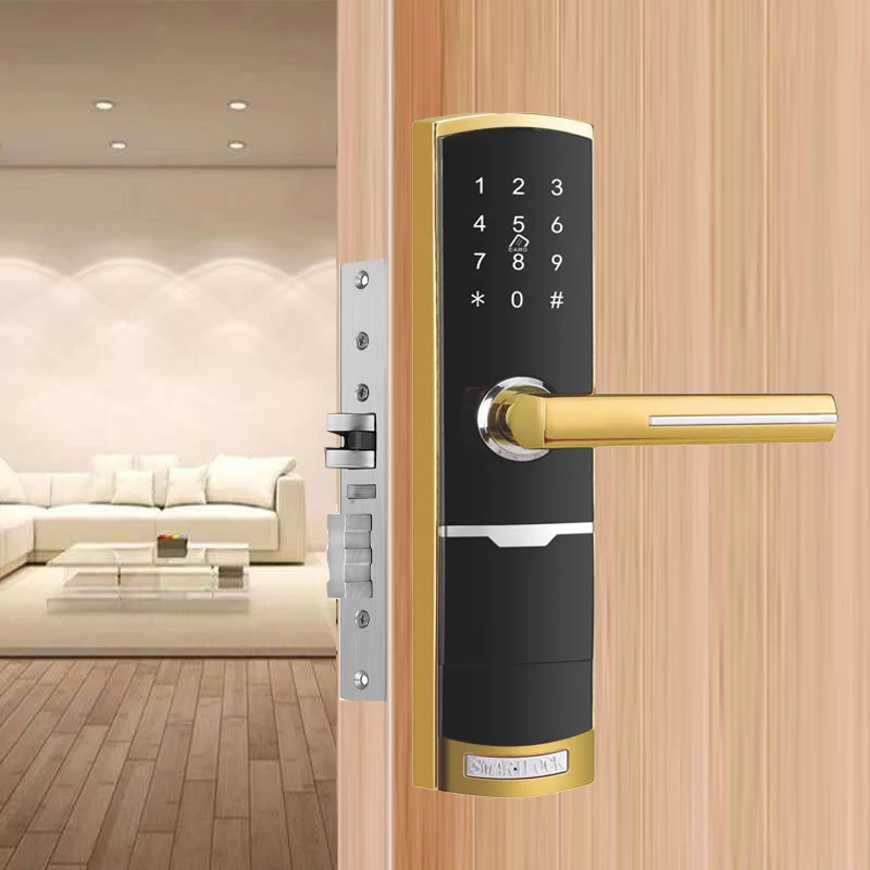 EXW Price Password Digital TT Lock APP Smart Front Door Lock with Emergency Key