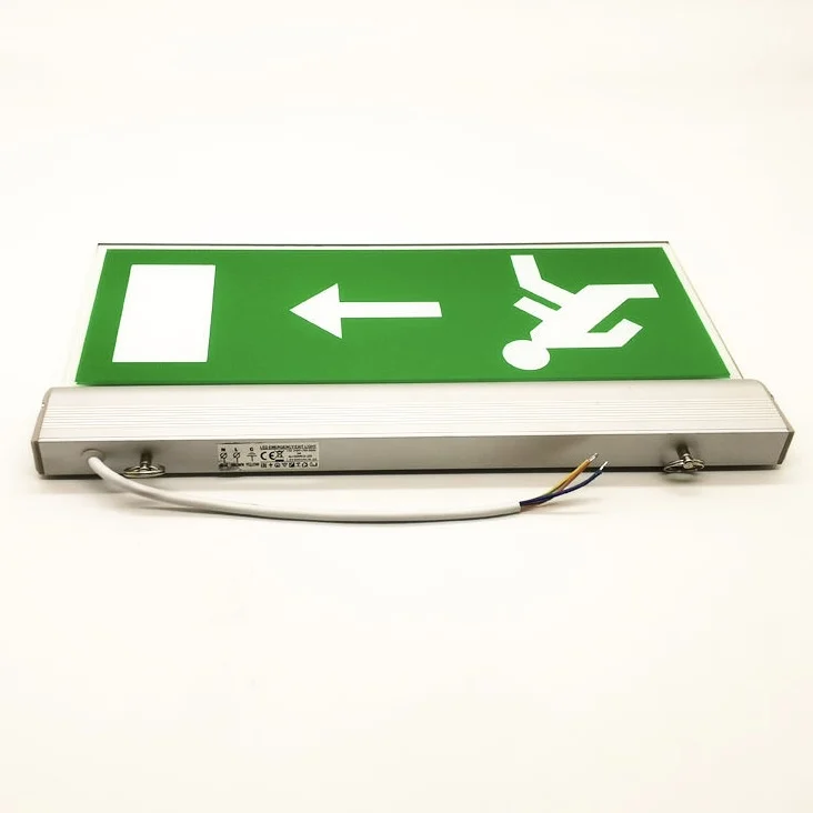 Discounted price wall mounted rechargeable LED single-sided or double-sided fire safety exit light