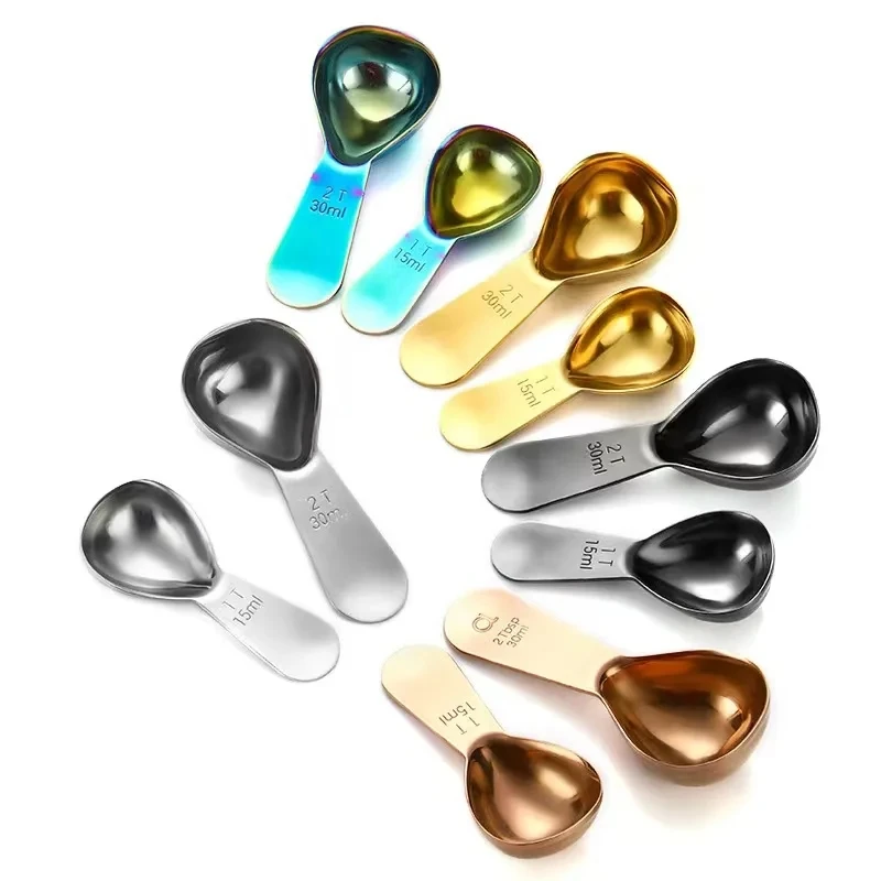 Набор кофейных ложек из нержавеющей стали 1 & 2 столовые ложки 15 мл 30 точные мерные для кофе