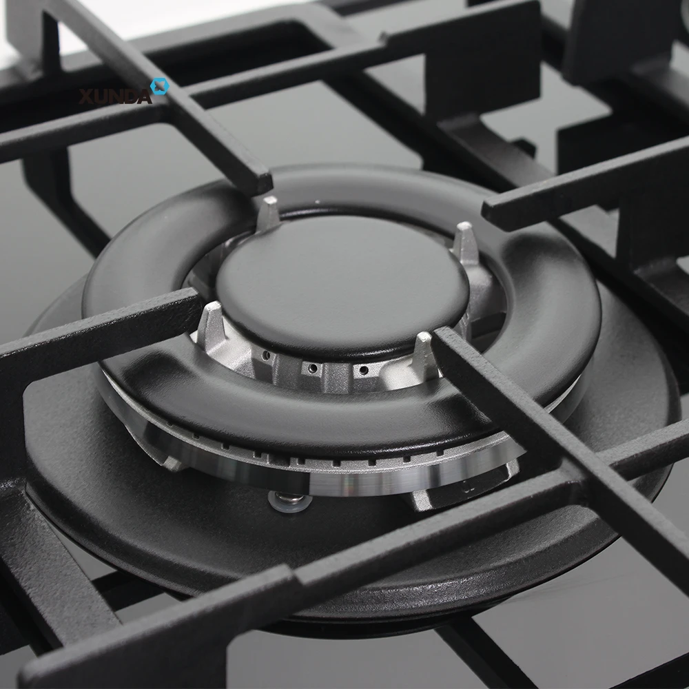 Xunda Cooking Appliances Built In Gas Stove 5 Burners Stainless Steel Gas Cooktops Stove