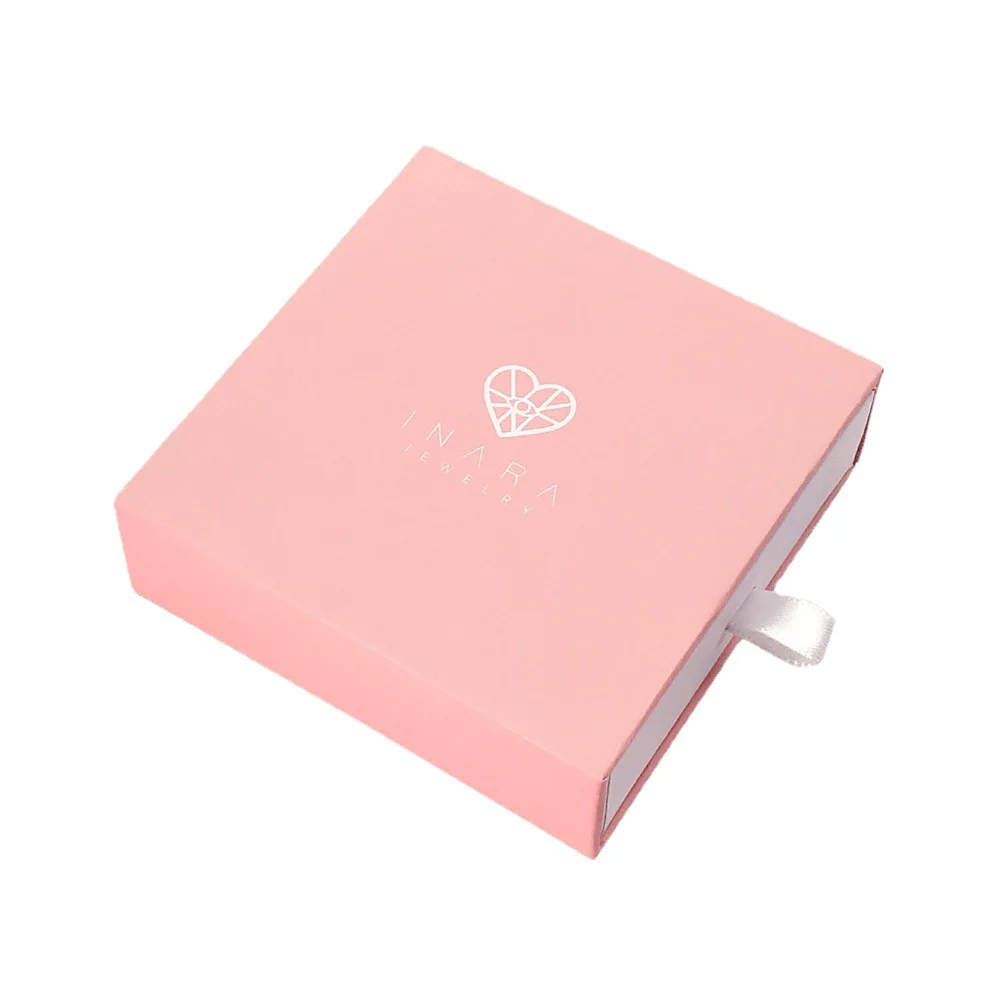 Custom Wholesale Luxury Paper Drawer Bracelet Earring Necklace Ring Jewelry Packaging Boxes Set with Logo