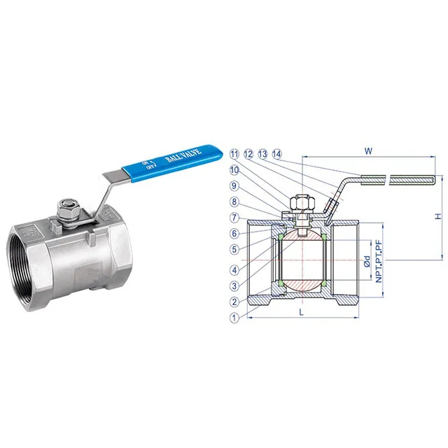 1000PSI WOG 2000PSI 1500 PSI PN63 PN130 PN100 из нержавеющей стали 304 316 A351 CF8 CF8M углеродистая сталь ASTM A216WCB 1 шт. шаровой клапан