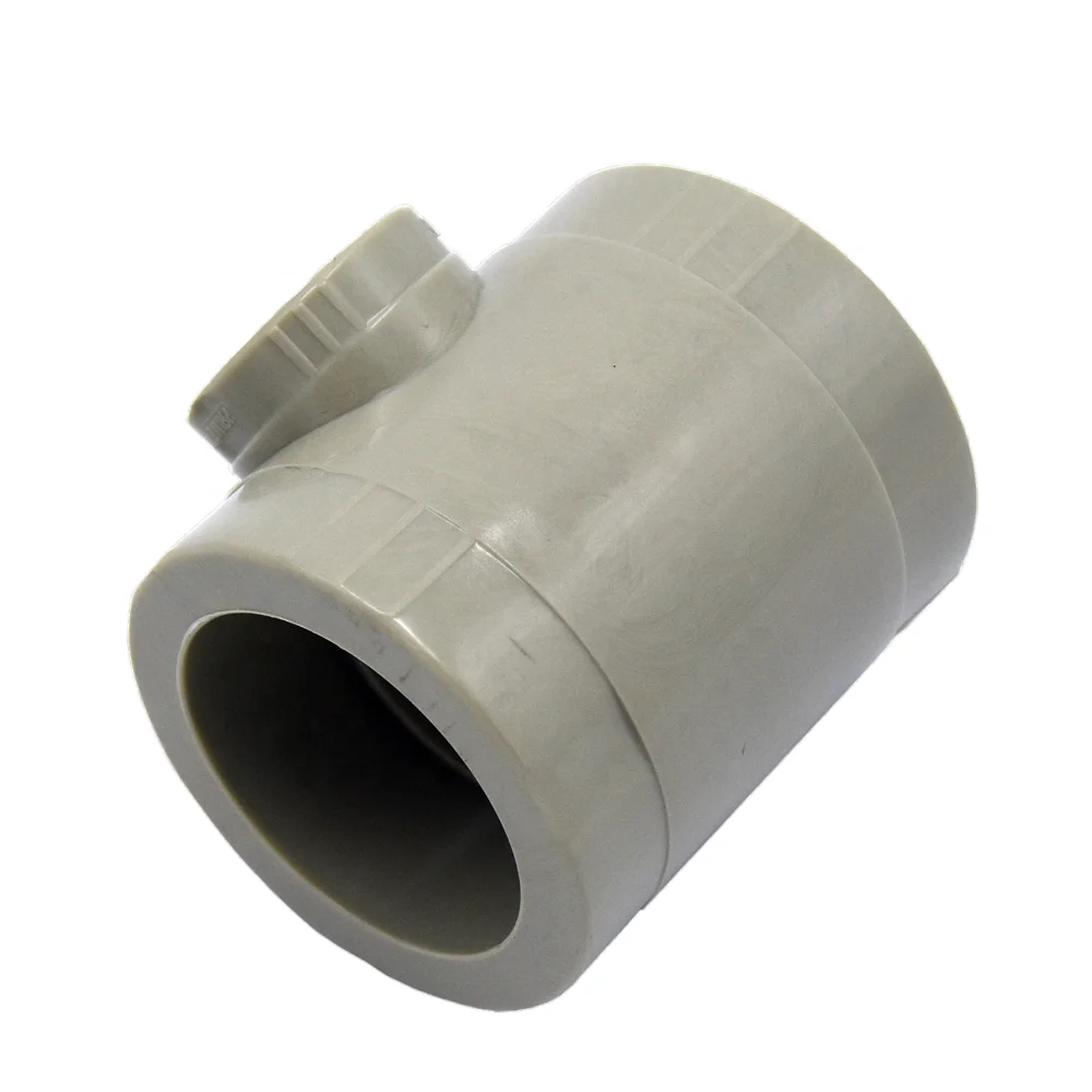 High quality Plumbing Materials Serviceable Tee Reducer  Plastic Long fittings Pipe PPR Fitting