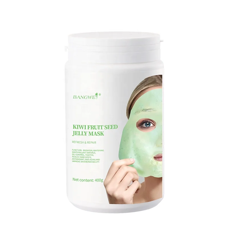 beauty salon spa kiwi fruit jelly mud mask powder pore shrinking oil control beauty face women skin care products