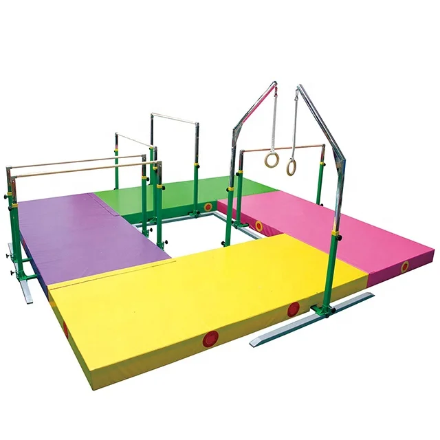 Gymnastic Rings, Parallel Bars, Children Gymnastic Equipment Combination Factory