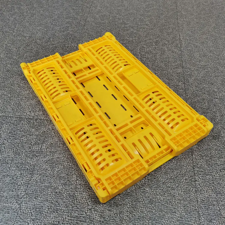 Поддон упаковка коробка для хранения Ящики имитация дерева пластиковая складная деревянная составная складной ручной фруктов и овощей ПП сетки HZL