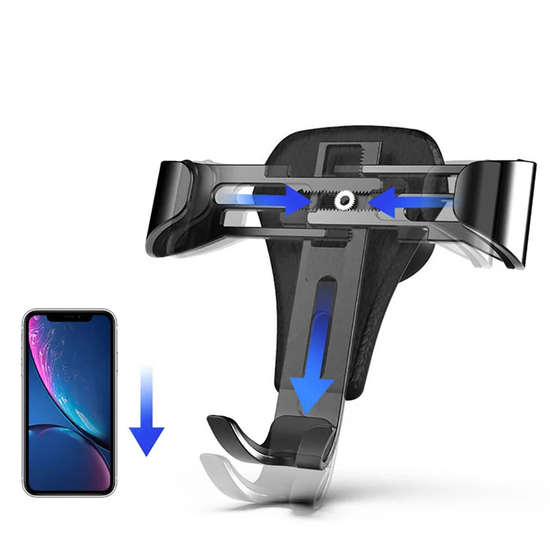 Gravity Car Phone Holder For Phone in Car Air Vent Clip Mount No Magnetic Mobile Phone Holder Cell Stand Support