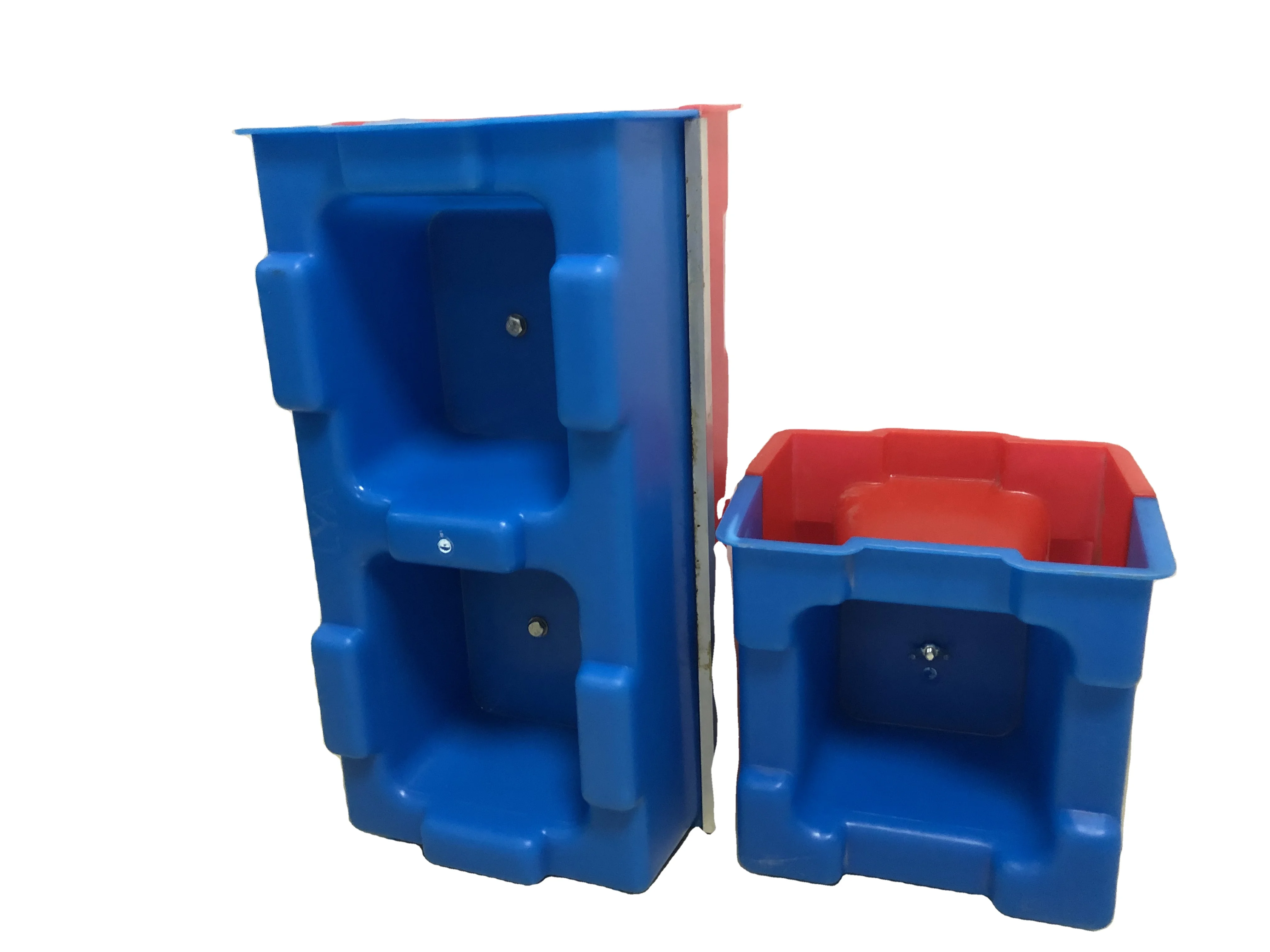 Renfa high quality price advantage decorative plastic Interlocking concrete cement  hollow block brick molds for wall for sale