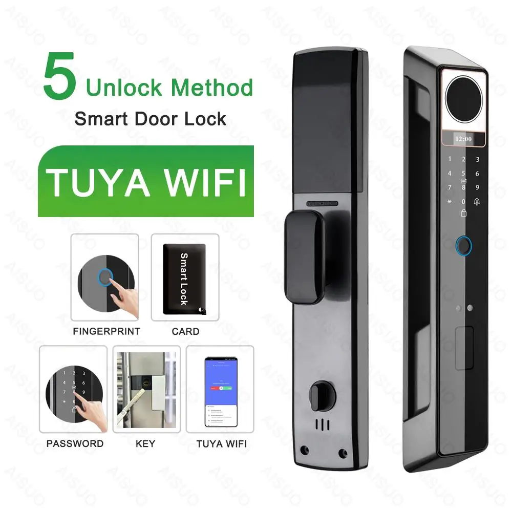 TUYA WIFI приложение отпечатков пальцев Дверной Умный Замок управление приложением дверной замок Умный Замок