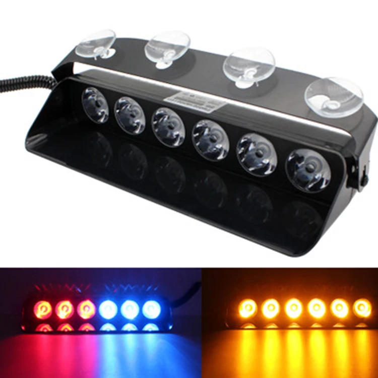S6 led emergency warning lights HIGH POWER LED Multi-Function Strobe Light with flashing dash light