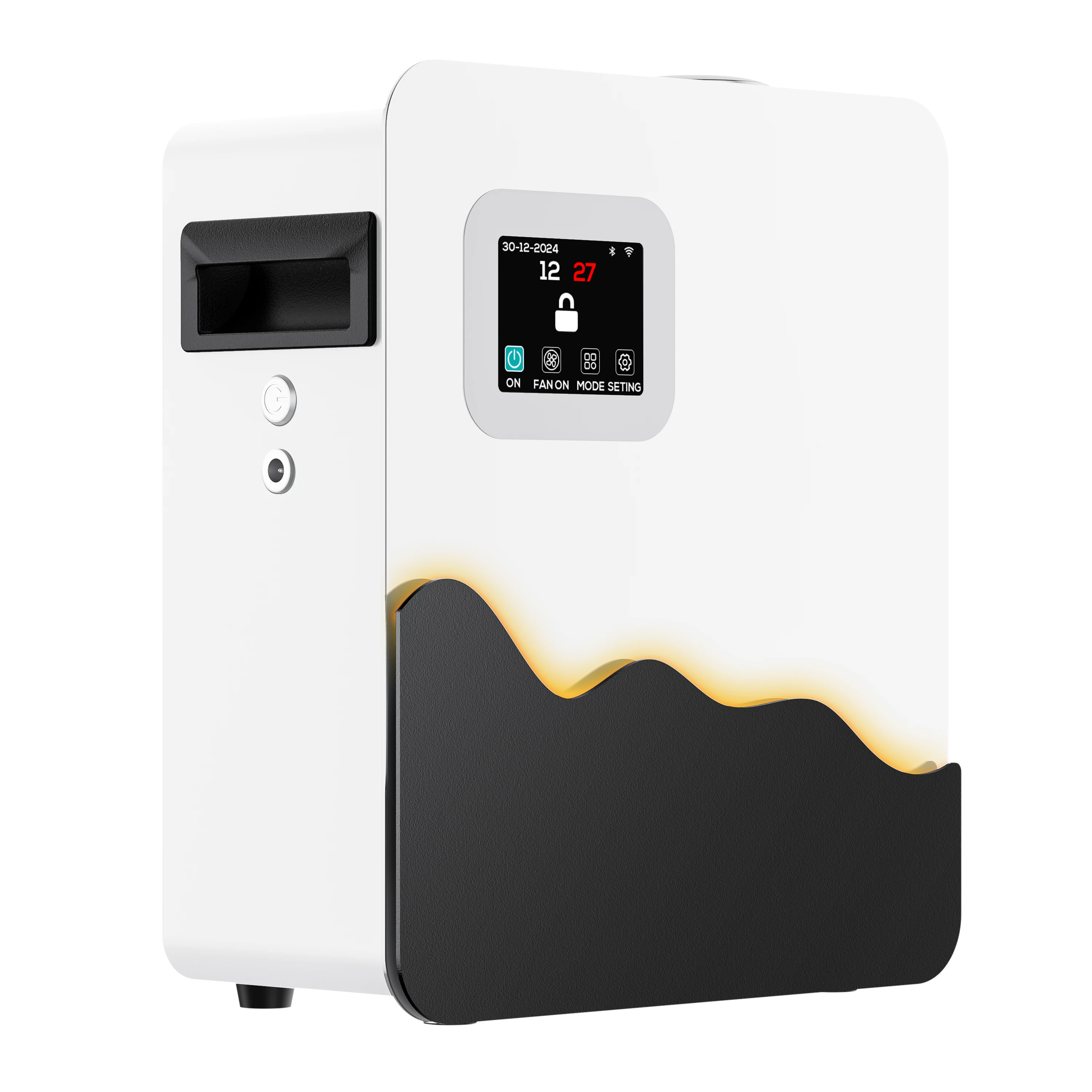 Wall Lock Aroma Diffusion Atomizer 500ML Tank Perfume Scent Oil System LCD Adjustable Color Anti-theft Essential Purifier