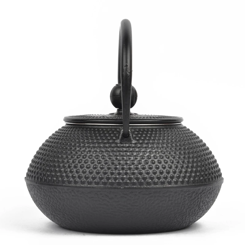 800ml Black Cast Iron Tea Pot Japanese Tetsubin Tea Kettle With SS Filter Fully Enameled Interior Anti-Rust Teaware Stocked