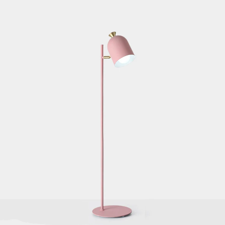 Modern simple Nordic style indoor mirror iron floor lamp light with decoration