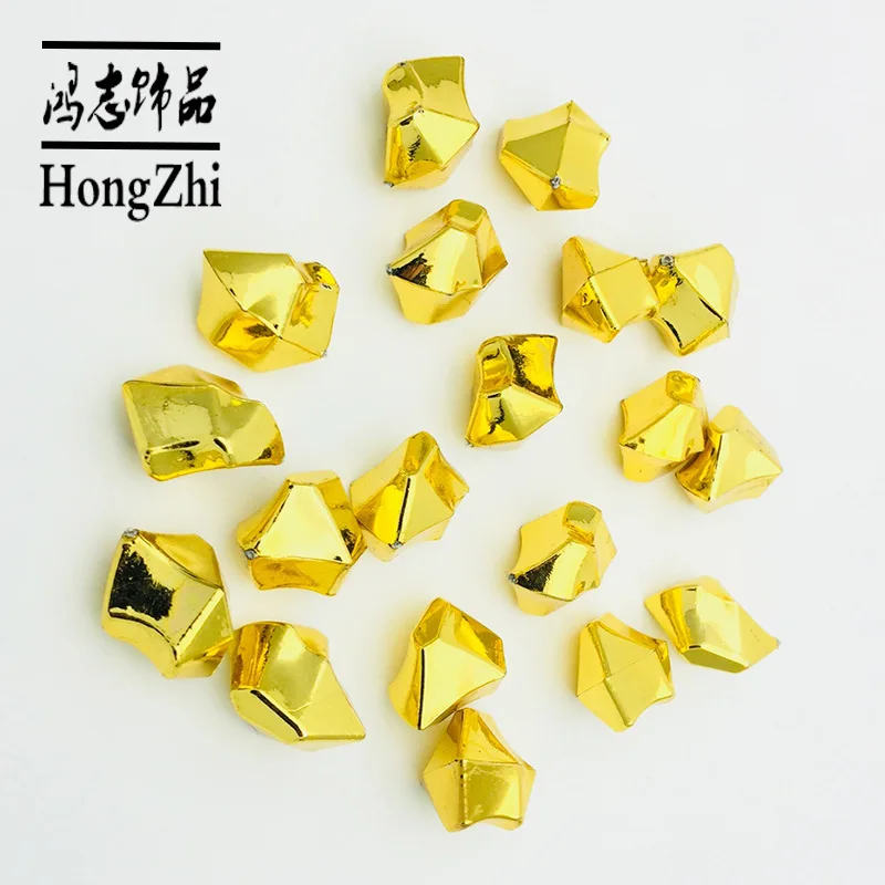 Hongzhi ледяные золотые акриловые пластиковые самородки Золотые камни драгоценные МРАМОРНЫЕ ВАЗЫ наполнители стол рассеиватель Homg Свадебный декор