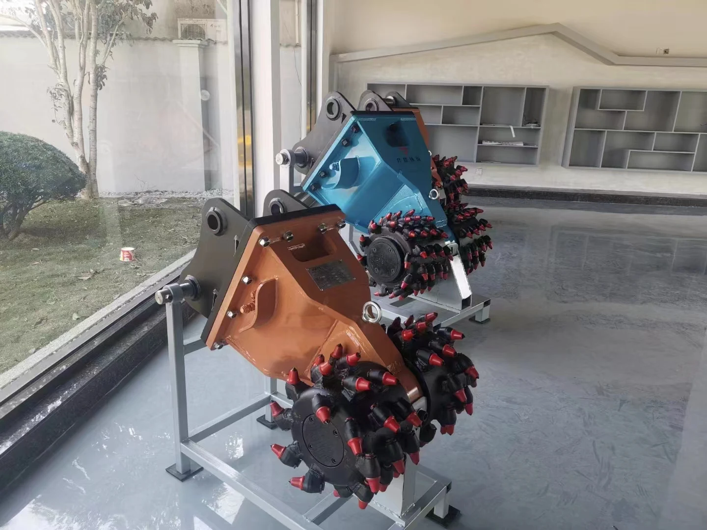 QinJia  Excavation and profiling of walls attachments hydraulic rotary drum cutter AMK300