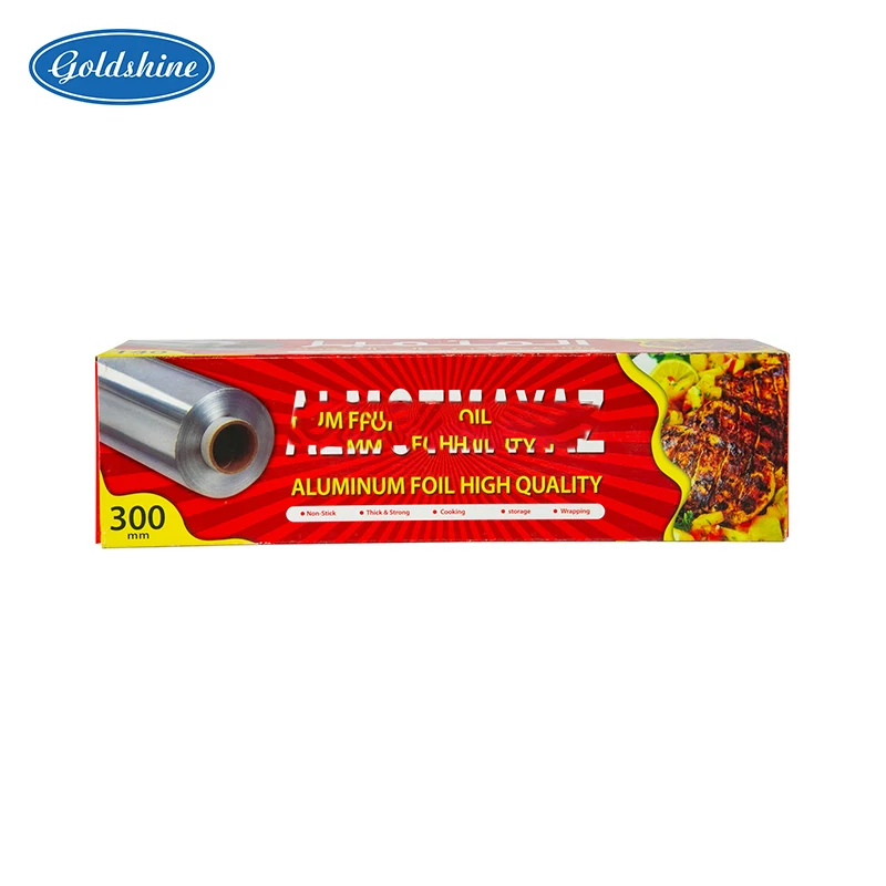 Aluminum foil for food 100m x 30cm and 14 microns