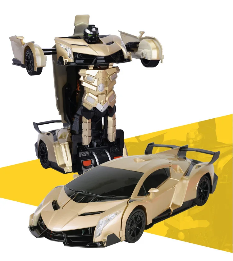 
Hot selling 1:12 6ch trans robot toy car with light and music deformation robots Gestures induced deformation 