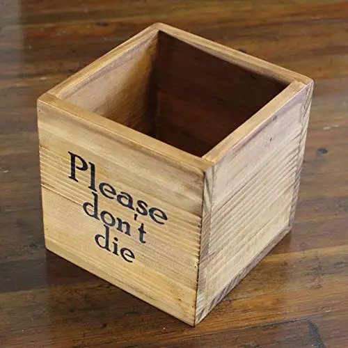 JUNJI Wooden Flower Pot Planter Flower Pot Designed for Outdoor & Indoor Home Decor Wooden Planter