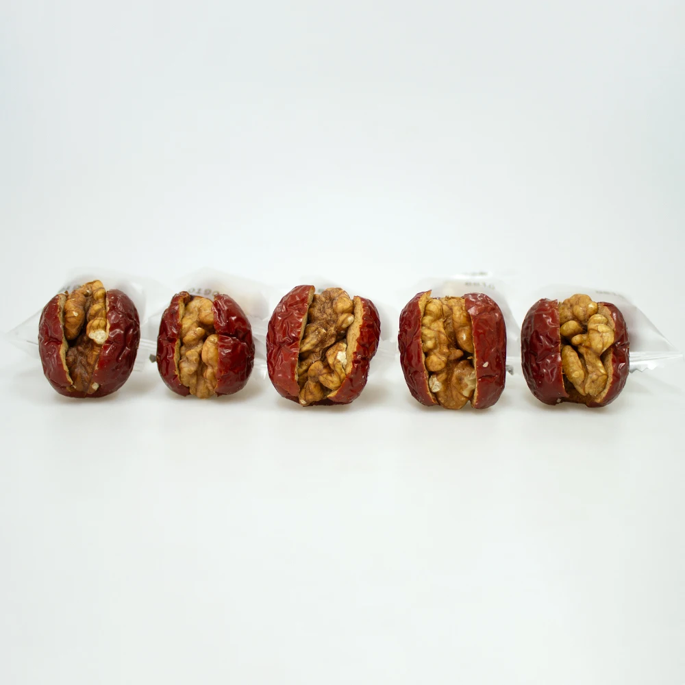 Snack Nuts And Dried Fruit Jujube Almond Walnuts Kernel Nuts Stuffed Dates Peeled Walnut