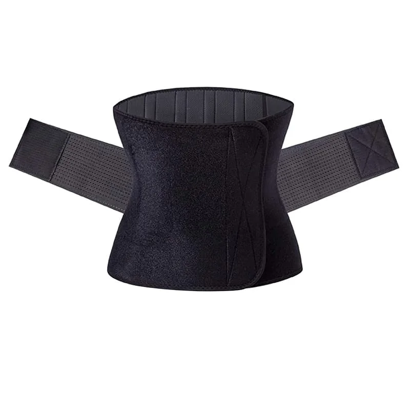 Private Label Waist Trimmer Belt Adjustable Men Gym Slimming Sweat Belt for Training Shaper Black Waterproof Summer XXL Winter