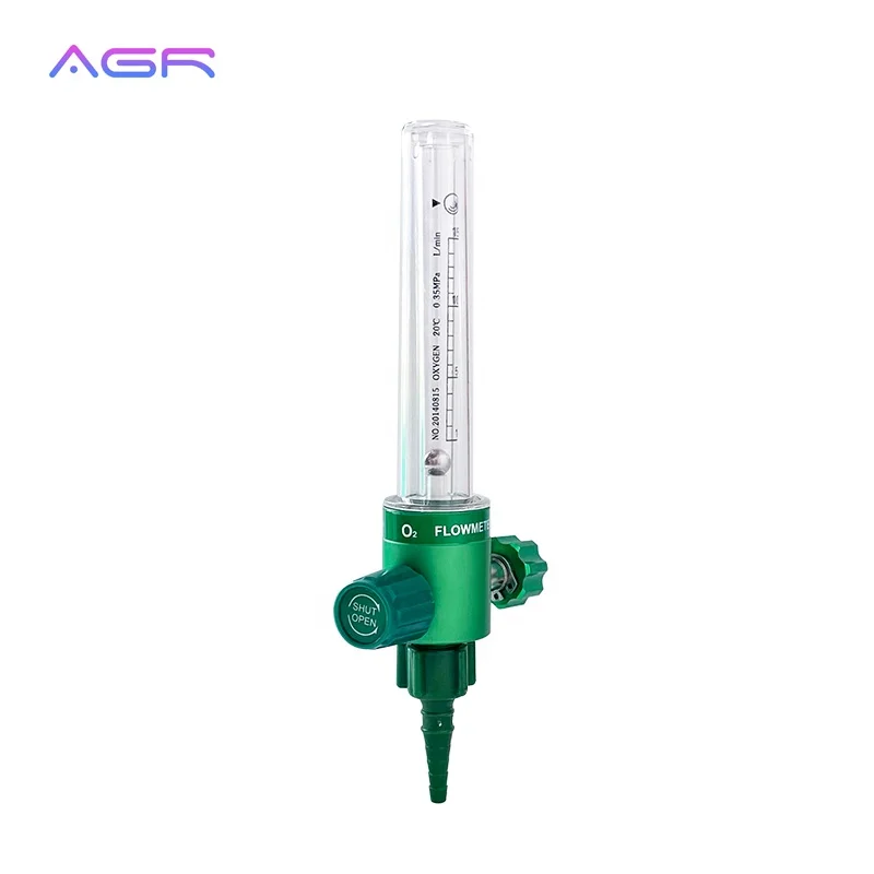 CE ISO approved Universal 15 LPM medical oxygen inhaler flowmeter with humidifier