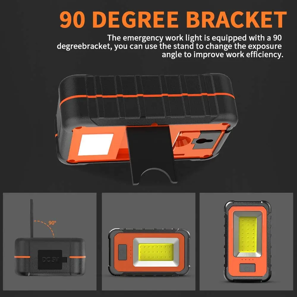 Travor 40w 4000lm portable cob led camping lantern tent lamp battery-operated 6500K daylight lamp IP65 waterproof working light