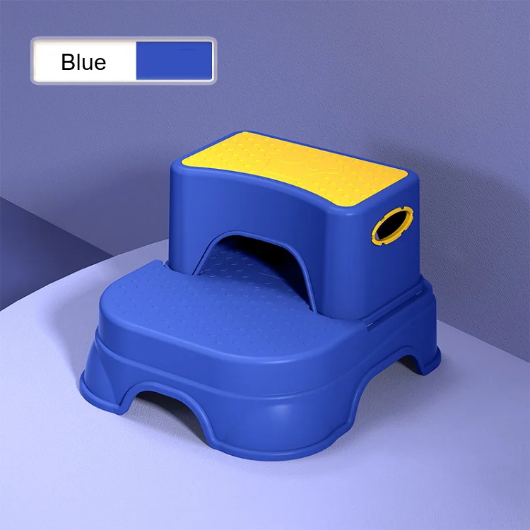 2-In-1 Design Kids Step Stool For Kids Toddler Safety Steps For Bathroom Kitchen and Toilet Potty Training
