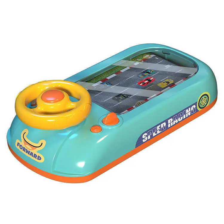 Hot Sale Educational Interactive Car Racing Adventure Game Kids Steering Wheel Toy for Children Simulated Table Racing Fun