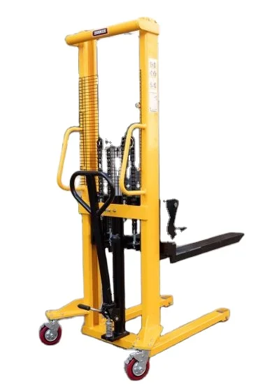 1ton*2m forklift manual lift pallets stacker