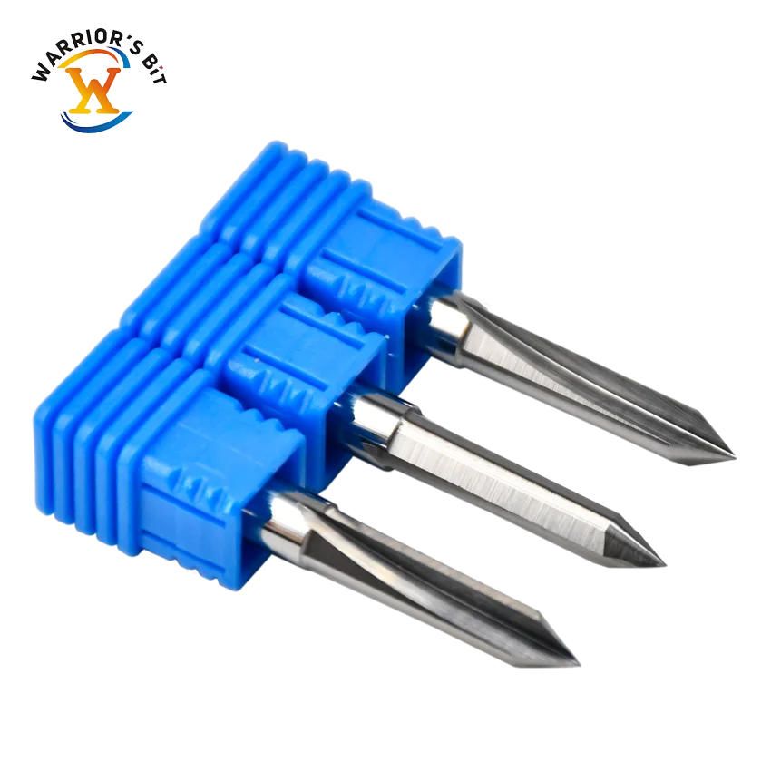 Coated CNC Taper Carving Knife Double-Flute Straight Cutter Density Board/Solid Wood Board Milling Machines High Speed Engraving