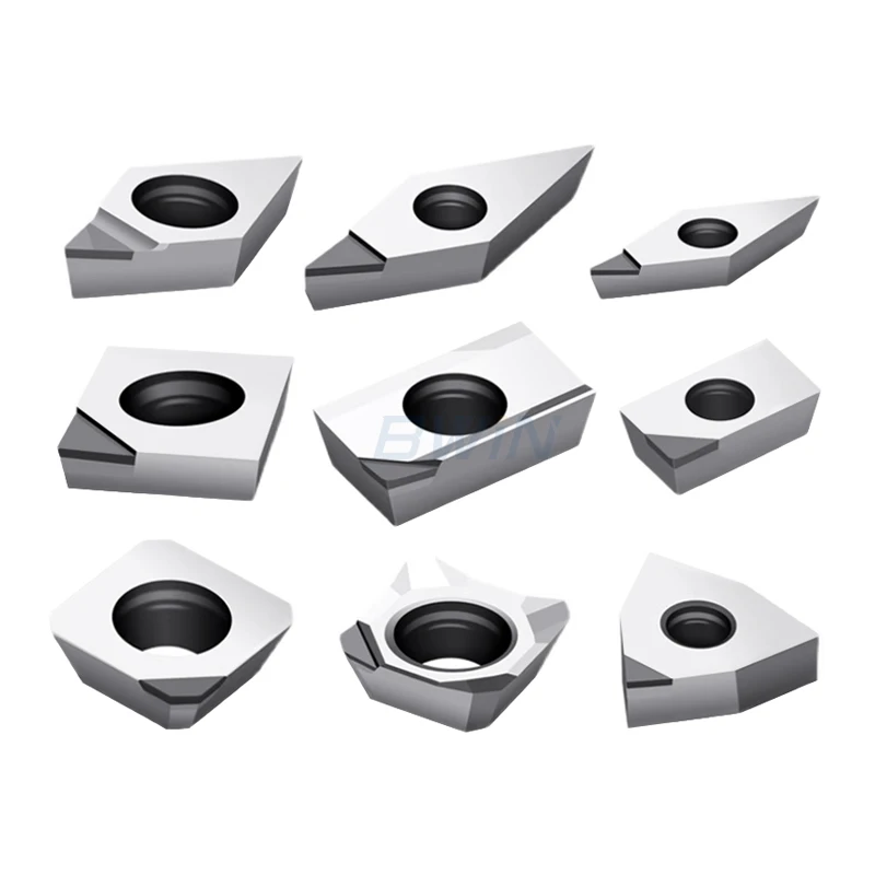 Manufacture tnmg160402 carbide insert lathe tools ccgt09t304 diamond insert pcd diamond cutting tool