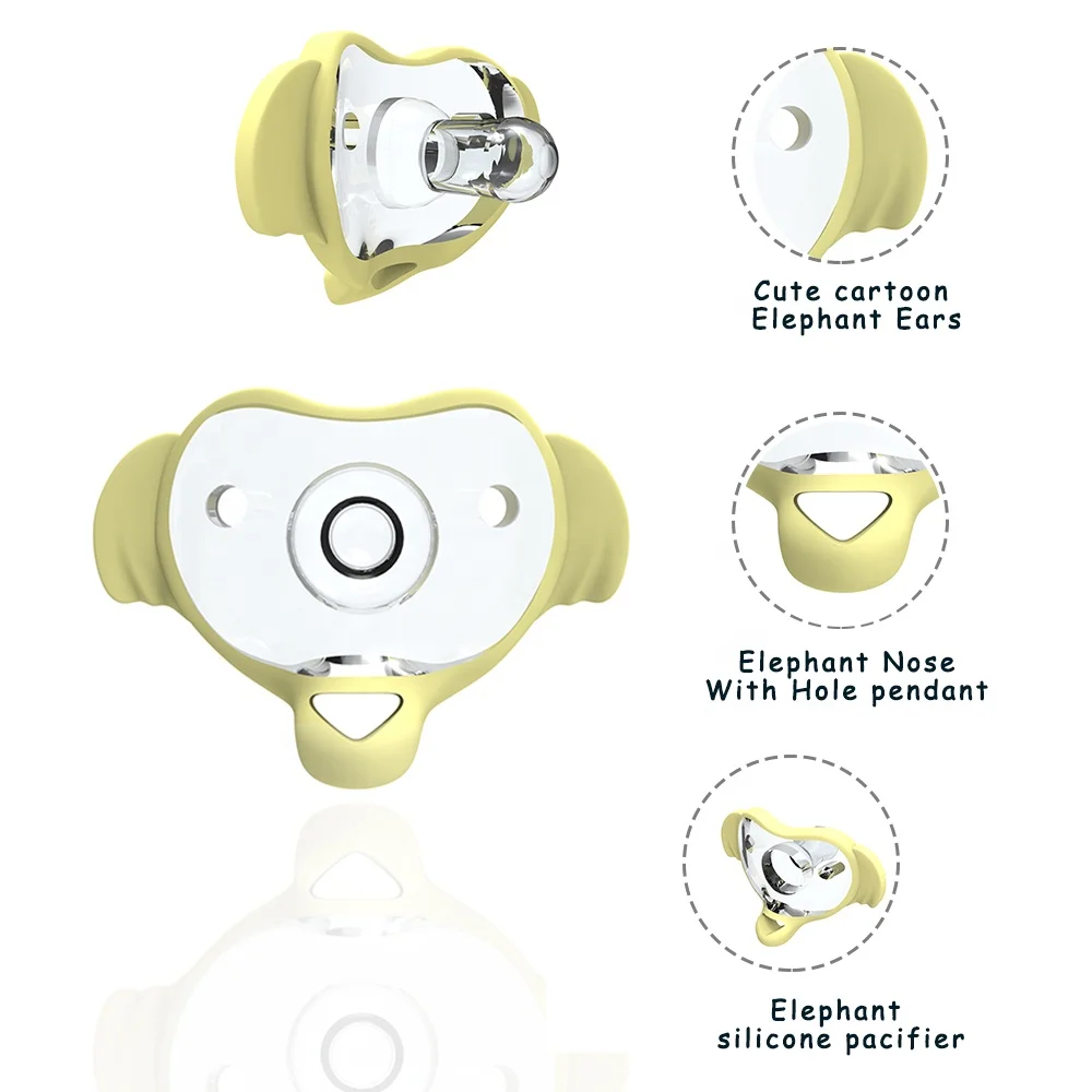 Custom Wholesale Funny Food Grade Silicone Baby Pacifier Soother Full Silicone Rubber Pacifier Nipples New Born Baby Products