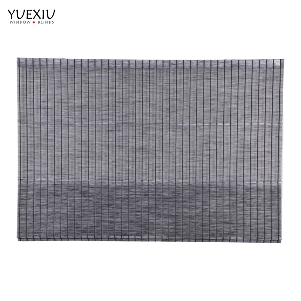 Customized Modern Style Manual Roman Blinds Curtains Light Filtering Fabric Roller Shades for Living Room Windows