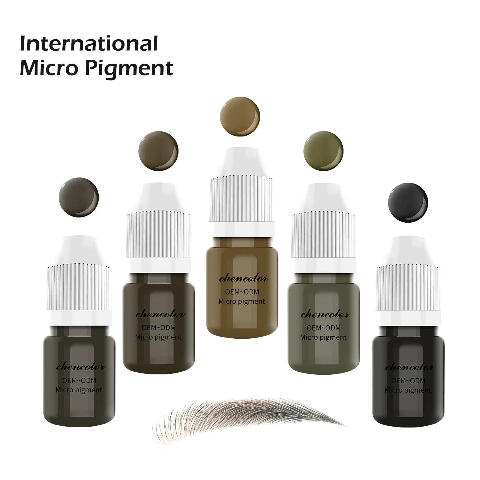 OEM Customizable Logo Cream Pigment Ink Micro Tattoo Liquid Eye Line Eyebrow Microblading Permanent Makeup Pigment Color Inks