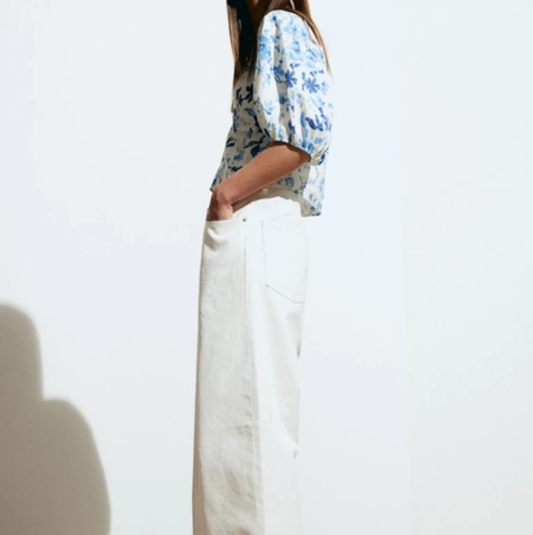 High quality clothing customization, printed T-shirts, lantern sleeves, top small order customization, Chinese factory