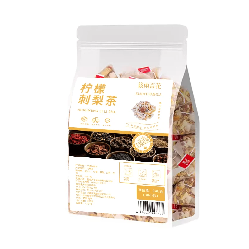 High quality lemon prickly pear tea, sold directly by independent triangular tea bag manufacturers