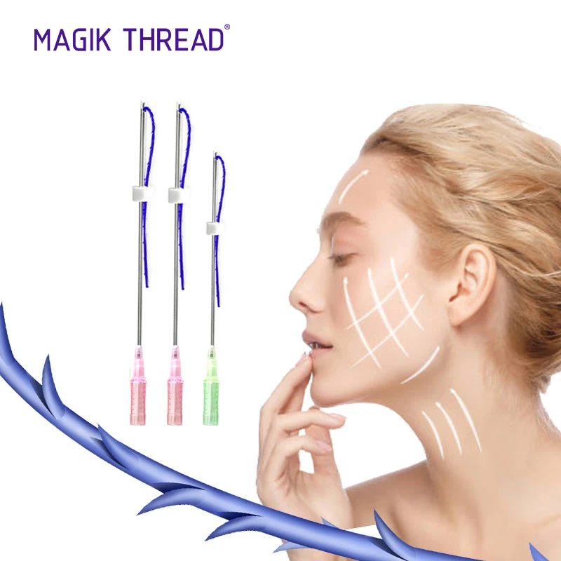 Magik Thread ce approved v line face foxy eye pdo cog 4 - 1 21G 60MM fio pdo nov threads cog esplosive thread lift