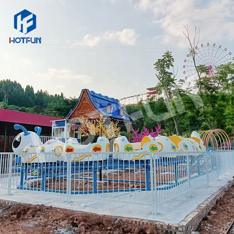 China manufacture Cheap Price Backyard Kids Amusement Games Caterpillar Worm Train Sliding For Sale