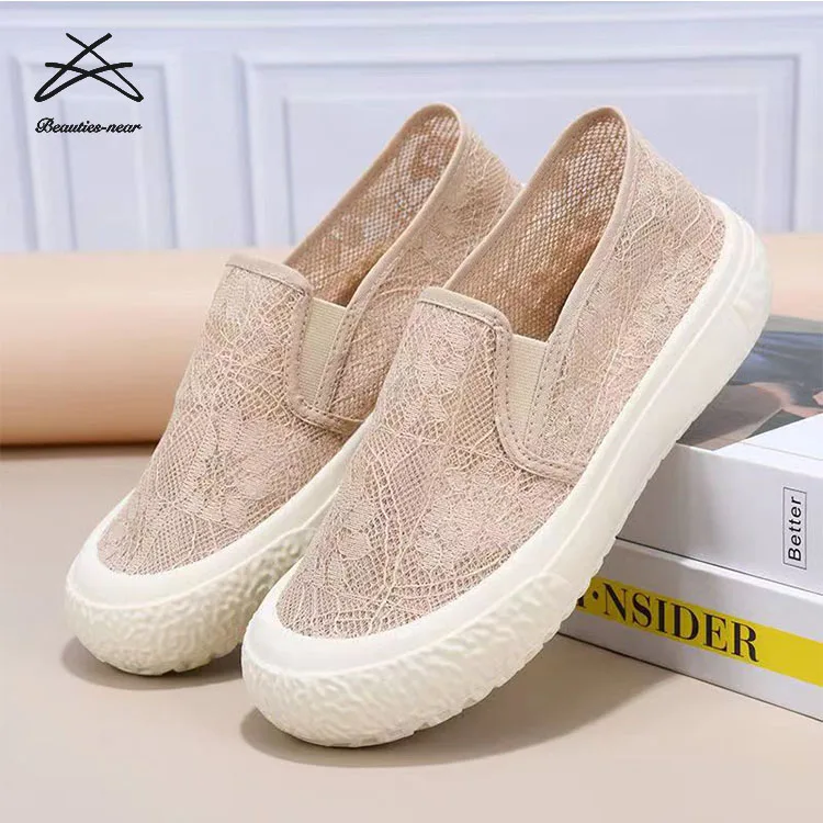 2024 Women Casual Shoes Breathable Air Sneakers Fashion Soft Ladies Woman Slip On Walking Shoes For Women Tennis Shoes Loafers