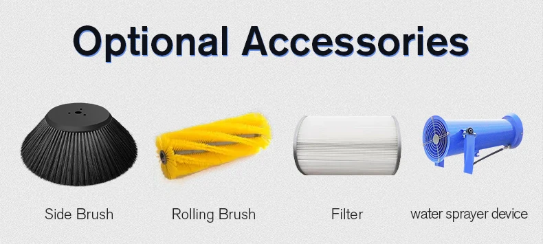 Industrial Floor Sweeper Street Road Cleaner Driving On Cleaning Machine Floor Sweeper