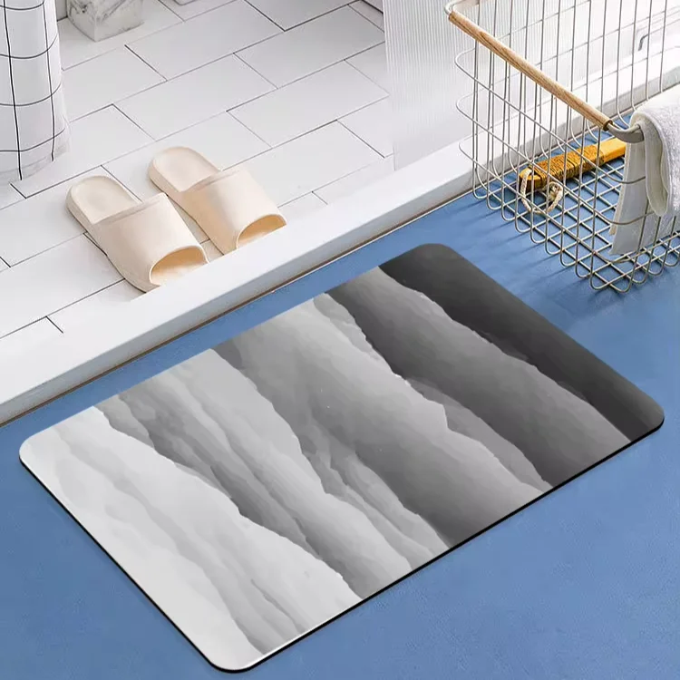 SHENGDE New Stone Large Bedroom And Diatomaceous Earth Shower Soft 2 Piece Set Bathroom Rug Floor Runner Bath Mat