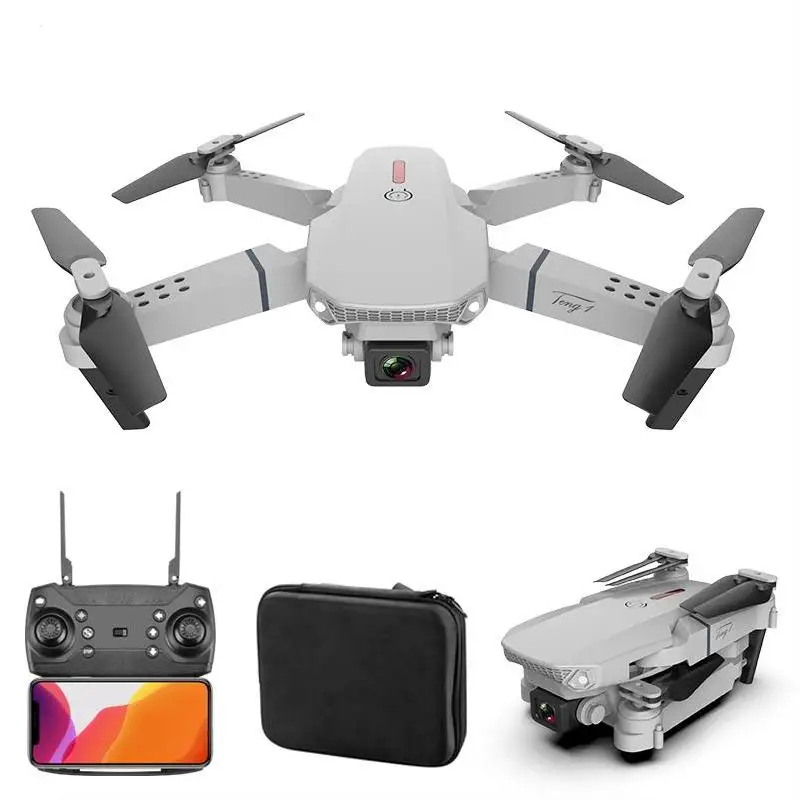 NEW Beginner Drone E88 Pro With Wide Angle HD 4K Dual Camera Height Hold Wifi FPV RC Foldable Quadcopter Dron