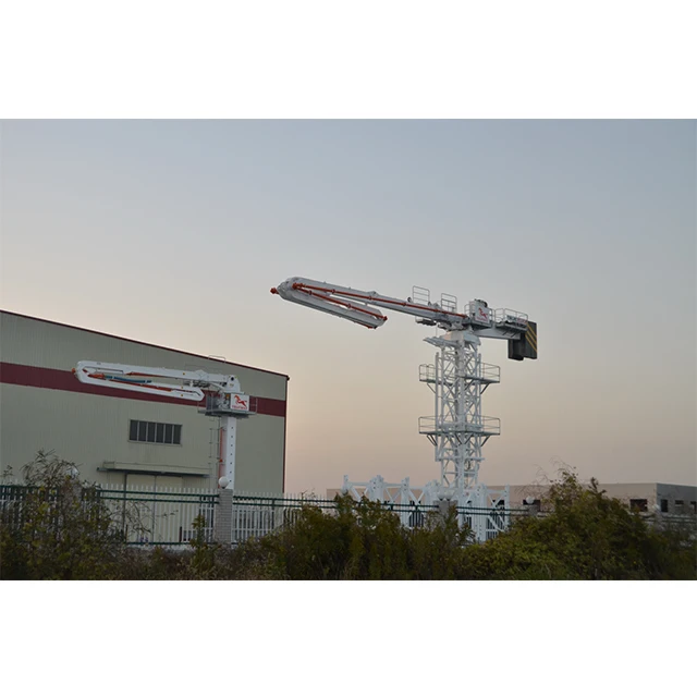 38M concrete machinery climbing type hydraulic spreader lattice tower concrete placing boom for sale