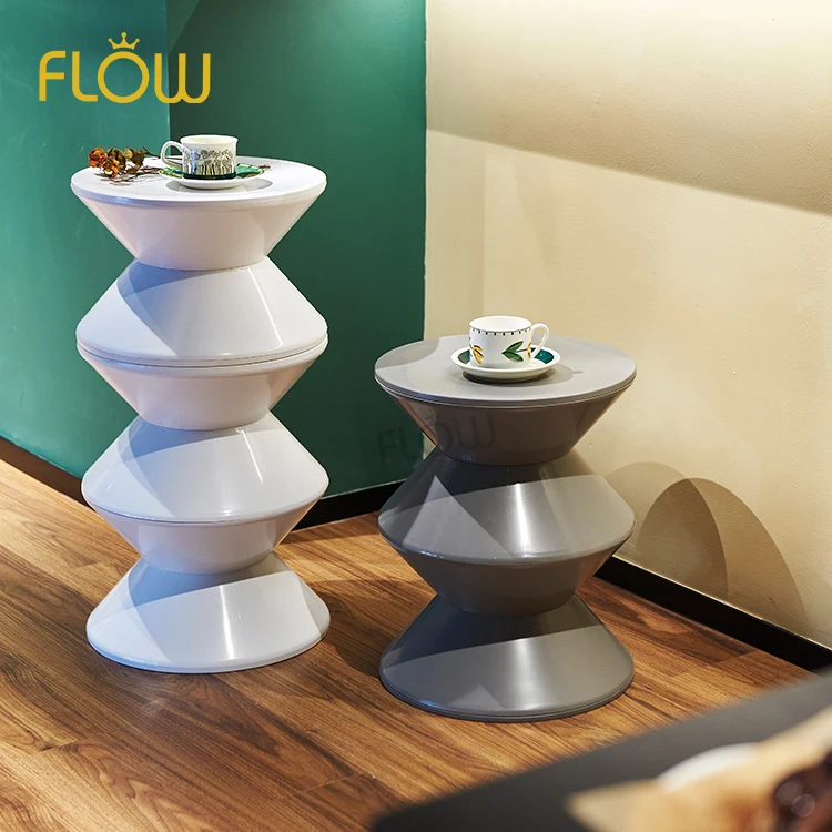 wholesale home furniture living room stool round plastic abs colorful shoes changing stool