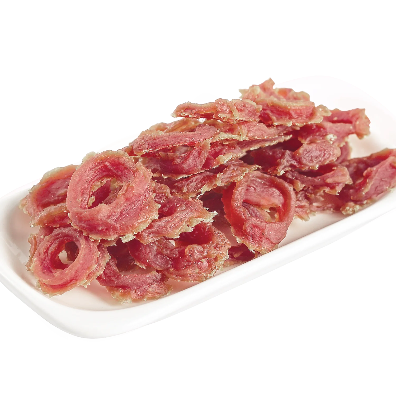 Pure meat high protein dog snacks duck meat ring oem healthy pet dry food for dog organic dog food manufacture